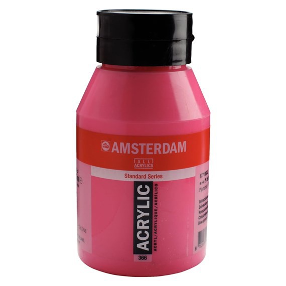 366 Quinacridone rose 1 liter Acryl 1000ml pot Amsterdam