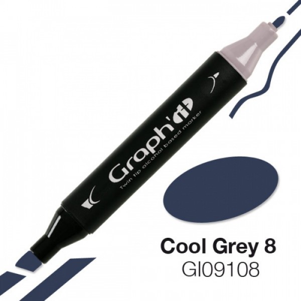 Graph'it marker 9108 Cool Grey 8
