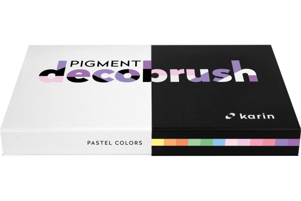 Pastel Colors Set 12 Pigment Decobrush Karin Acrylverfstift