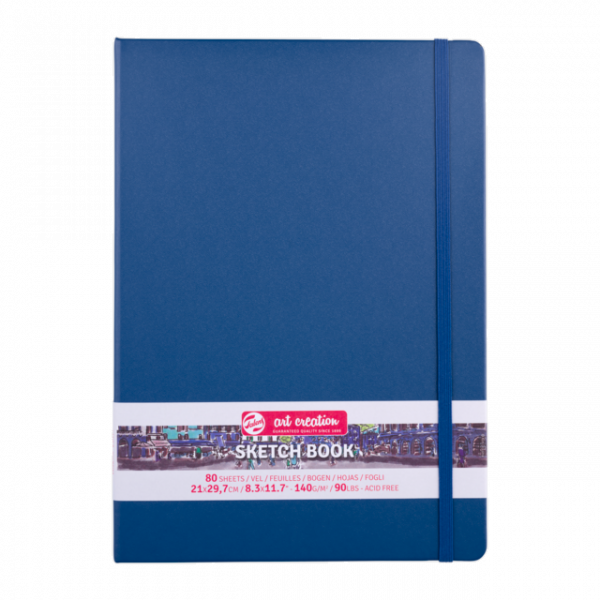 Schetsboekje Navy Blue A4 21x29,7cm Talens ArtCreation