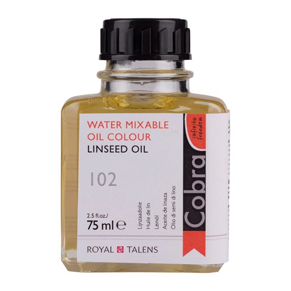 Cobra water mixable oil-colourlinseed-oil medium 75 ml