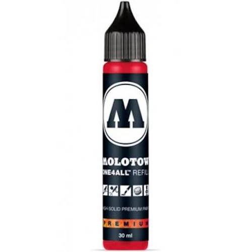 Acryl Inkt Refill 30ml TRAFFIC RED Molotow One4All Acrylic Navul