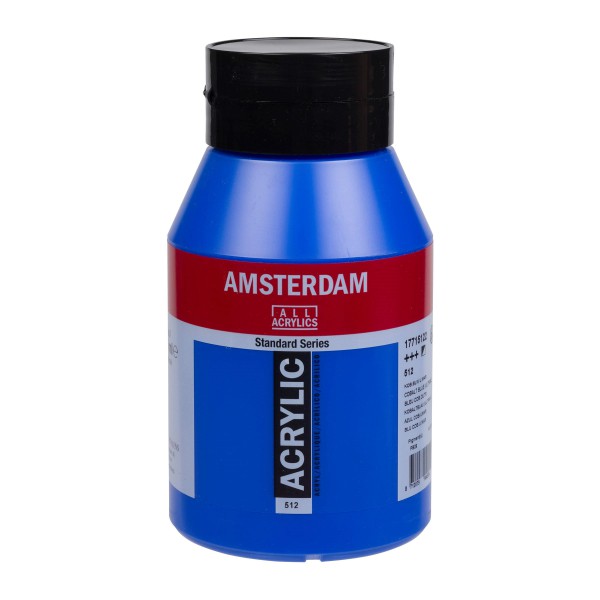 512 Kobaltblauw (Ultramarijn) 1 liter Acryl 1000ml pot Amsterdam
