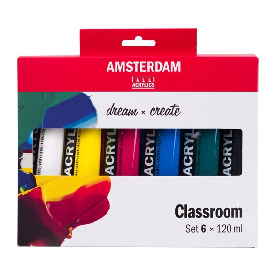 Amsterdam Acrylverf Classroom Set 6 x 120 ml
