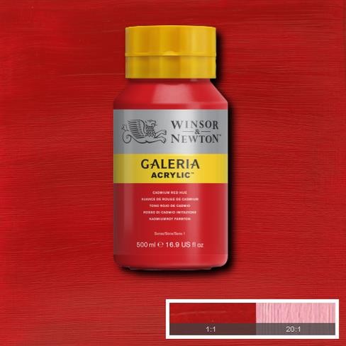 Galeria Acryl 500ml 095 S1 Cadmium Red Hue