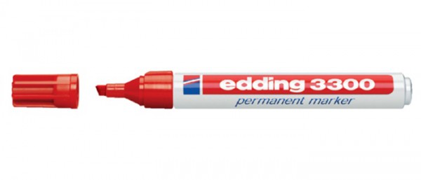 Edding E-3300 Rood 002 rond 1-5 mm Permanent Marker
