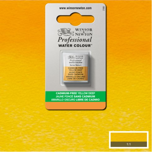 Cadmium FREE Yellow Deep napje 891 S4 Artist's Aquarel Winsor & Newton