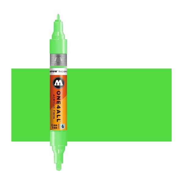 Neon Green Twin Marker One4All Molotow
