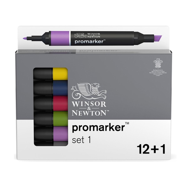 Promarker Set 1 :12 + Blender Winsor & Newton