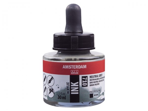 Neutraalgrijs 710 Amsterdam Acryl Inkt 30 ml.