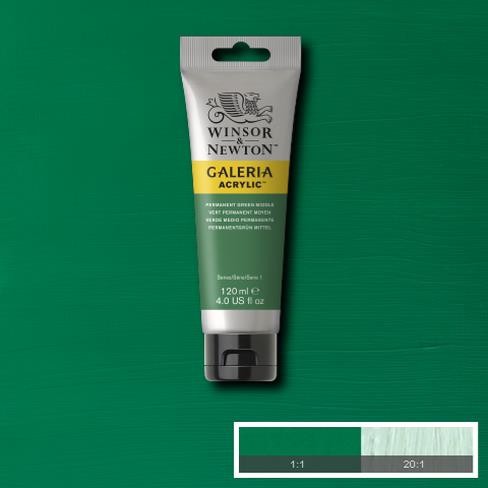 120ml 484 S1 Permanent Green Middle Galeria Acryl
