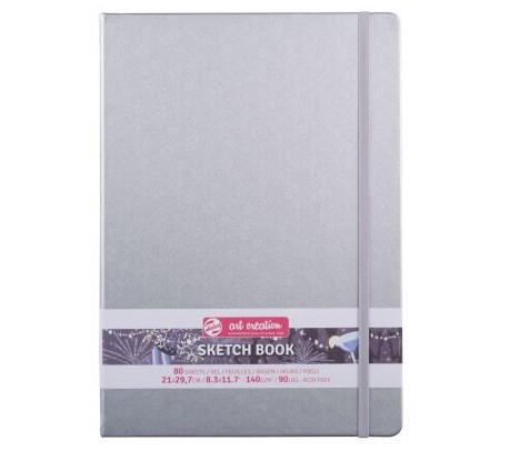 Schetsboekje Zilver A4 21x29,7cm Talens ArtCreation