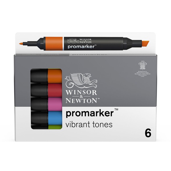 Promarker Set 6 Vibrant Winsor & Newton