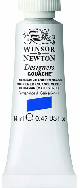 ULTRAMARINE (Green Shade) 667 14 ml. S1 Designers Gouache Winsor & Newton