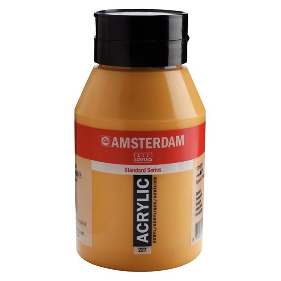 227 Gele Oker 1 liter Acryl 1000ml pot Amsterdam
