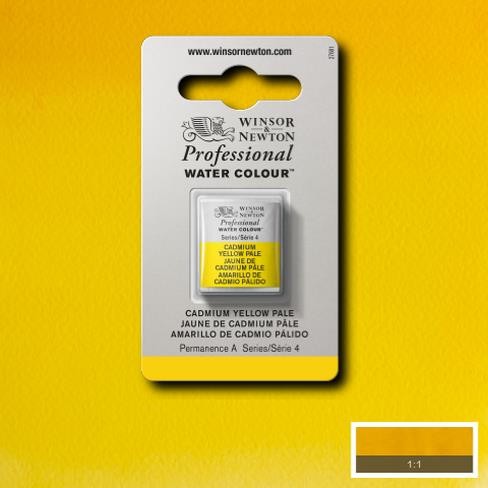 Cadmium Yellow Pale napje 118 S4 Artist's Aquarel Winsor & Newton