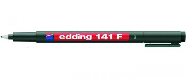 Edding 141 F Zwart 0,6 mm OHP marker permanent Fine