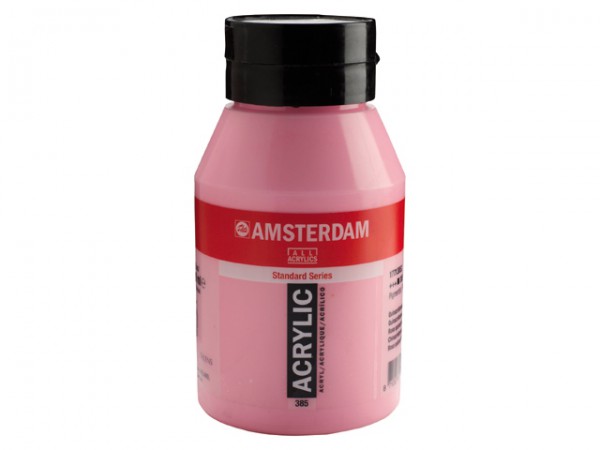 385 Quinacridone rose Licht 1 liter Acryl 1000ml pot Amsterdam