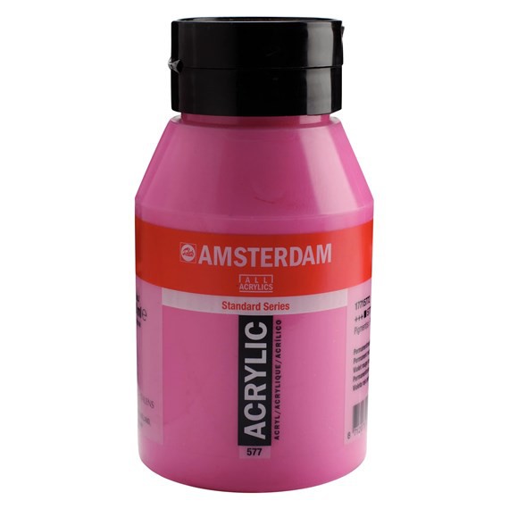 577 Permanent roodviolet Licht 1 liter Acryl 1000ml pot Amsterdam