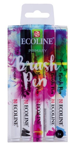 Ecoline brushpen set 5 "Primary"