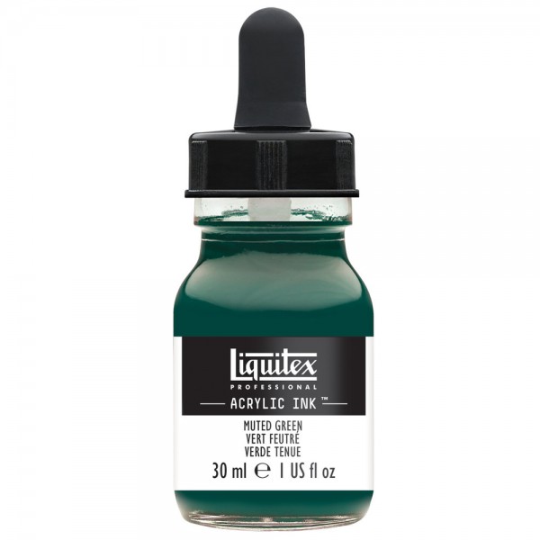 Liquitex Ink! 30ml Muted Green Inkt Kroontjespen