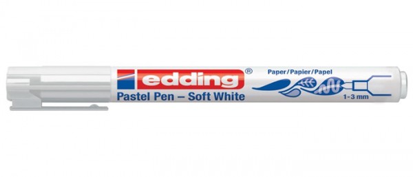 Edding 1500 Wit 1-3 mm Pastel Pen