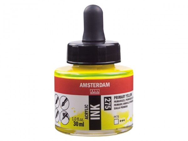 Primairgeel 275 Amsterdam Acryl Inkt 30 ml.