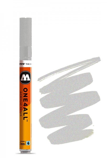 127HS 2mm METALLIC SILVER Acrylmarker Molotow One4All
