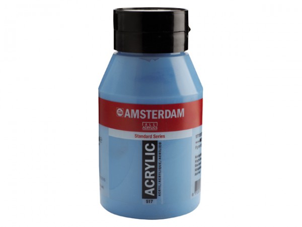 Amsterdam Acryl 1000ml 517 Koningsblauw 1 liter pot