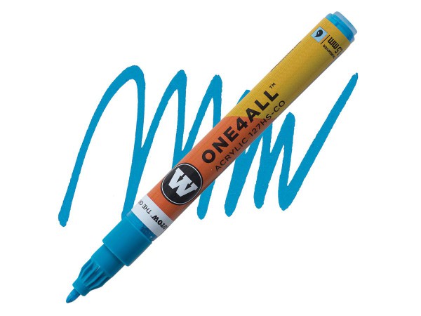 127HS 1.5mm SHOCK BLUE MIDDLE Molotow One4All Acryl Marker