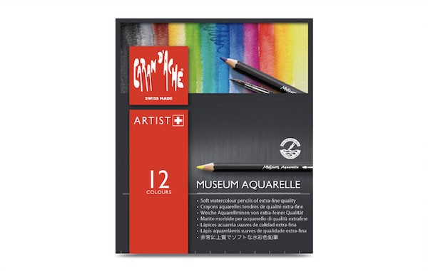 Museum “aquarel” doos 12 kleuren set Caran D'Ache