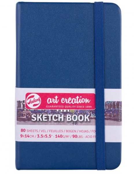 Schetsboekje Navy Blue 9x14cm Talens ArtCreation