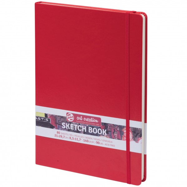 Schetsboekje Rood A4 21x29,7cm Talens ArtCreation