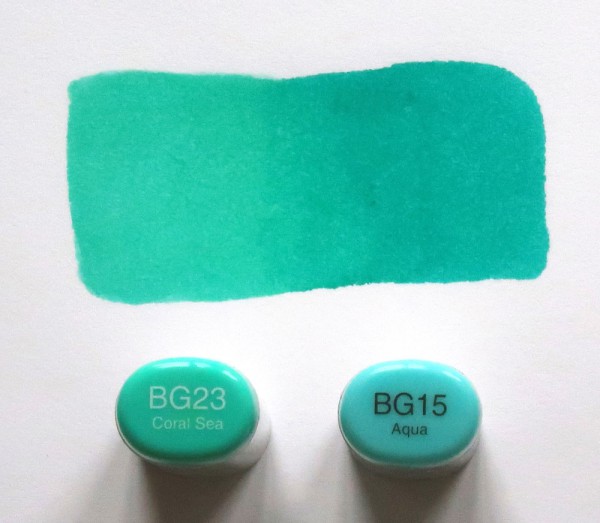 Copic BG23 BG15 blend