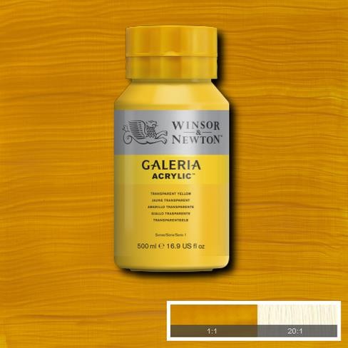 Galeria Acryl 500ml 653 S1 Transparent Yellow
