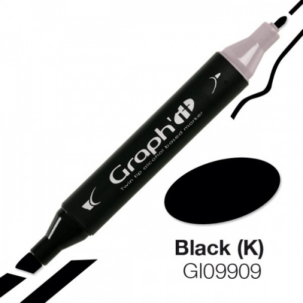 Graph'it marker 9909 Black