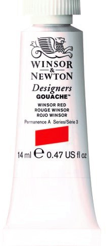 WINSOR RED 726 14 ml.S3 Designers Gouache Winsor & Newton