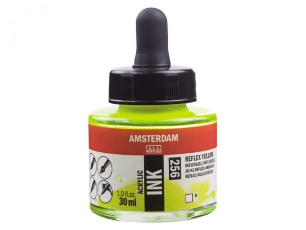 Reflexgeel 256 Amsterdam Acryl Inkt 30 ml.