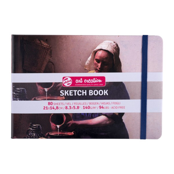 Schetsboekje Vermeer Melkmeisje (cover) 21x14,8cm Talens ArtCreation