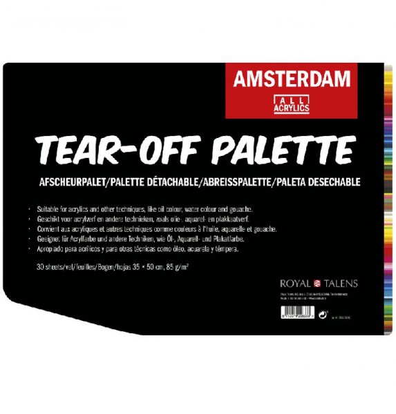 Afscheurpalet XL 35x50cm betere kwaliteit Amsterdam Palet