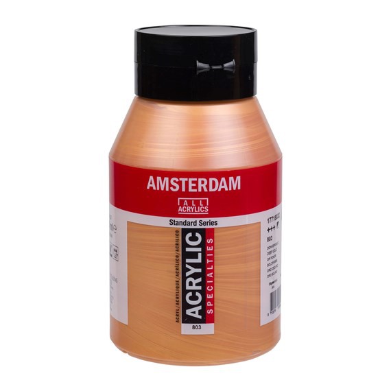803 Donkergoud 1 liter Acryl 1000ml pot Amsterdam S2