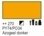 270 Azogeel Donker 1 liter Acryl 1000ml pot Amsterdam